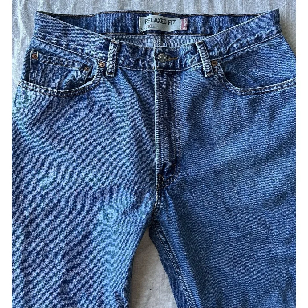 Levi's 550 Relaxed Fit Made in USA Jeans W34 L30 100% Cotton Medium Wash